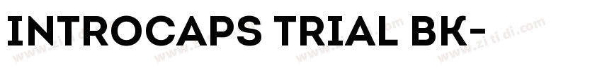 IntroCaps Trial Bk字体转换